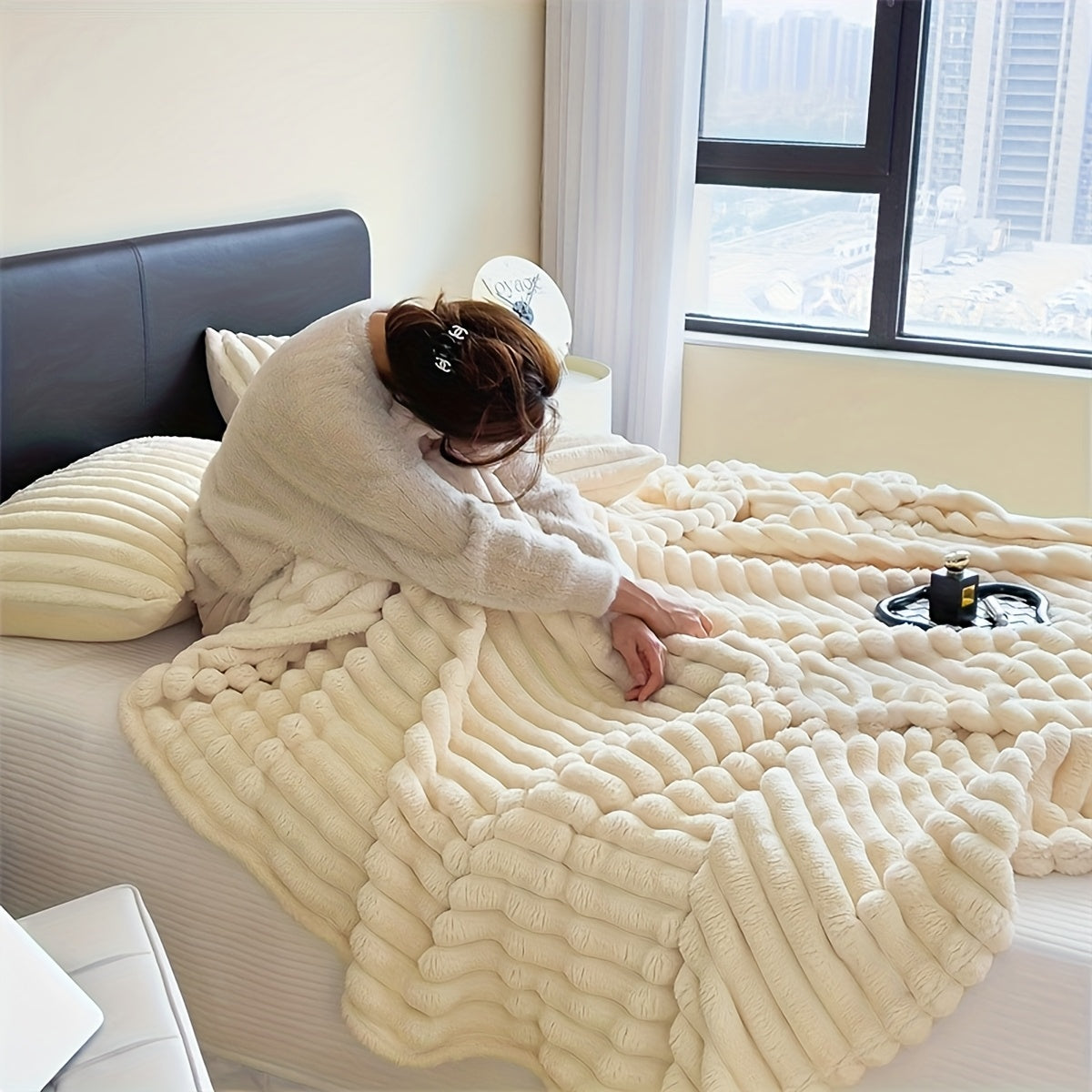 Manta Jacquard - Fleece Macio