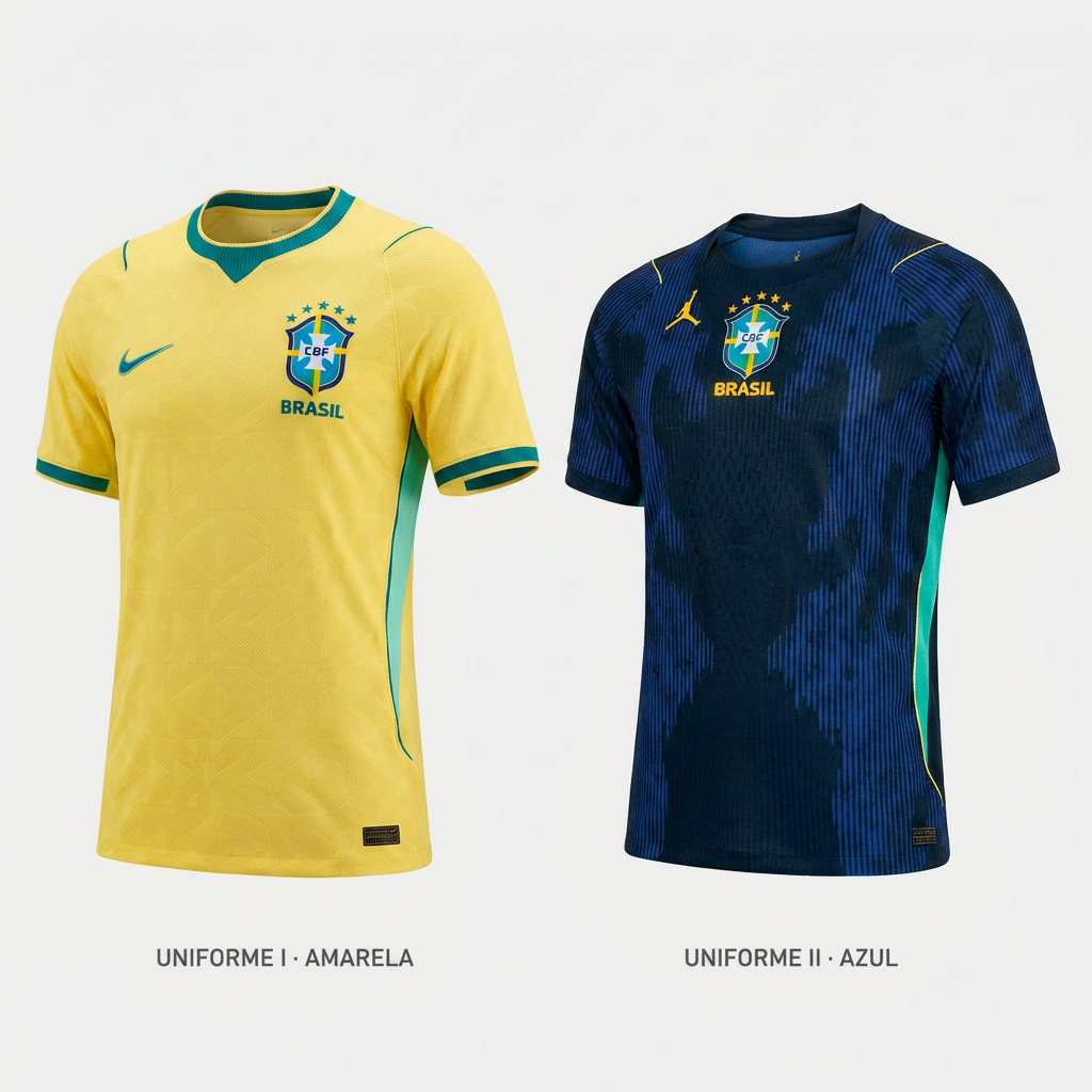 (Compre 1 Leve 2) Camisa Brasil 2026 - Torcedor Masculina - Linha Premium 1.1