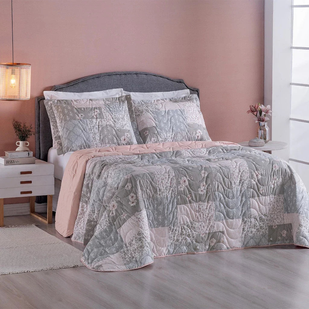 Kit Cobre Leito Mattel 3 Peças Matelassado Dupla Face