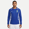 Camisa Brasil Retrô 2002 Manga longa Azul Torcedor