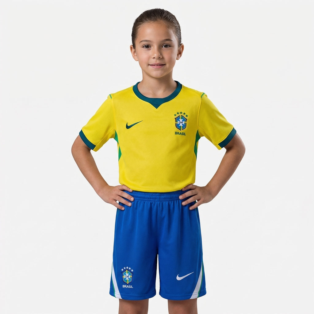 Conjunto Infantil Brasil Feminino 2026/2027