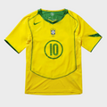 Camisa Seleção Brasileira I 2004 Reedição Total 90 - RONALDINHO 10