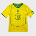 Camisa Seleção Brasileira I 2004 Reedição Total 90 - RONALDINHO 10
