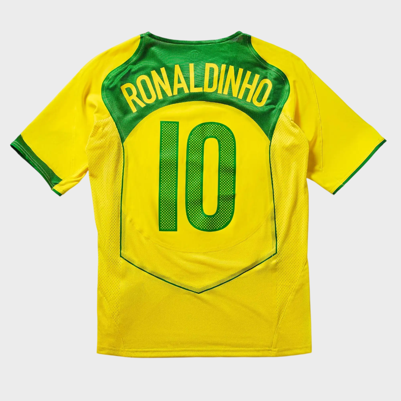 Camisa Seleção Brasileira I 2004 Reedição Total 90 - RONALDINHO 10