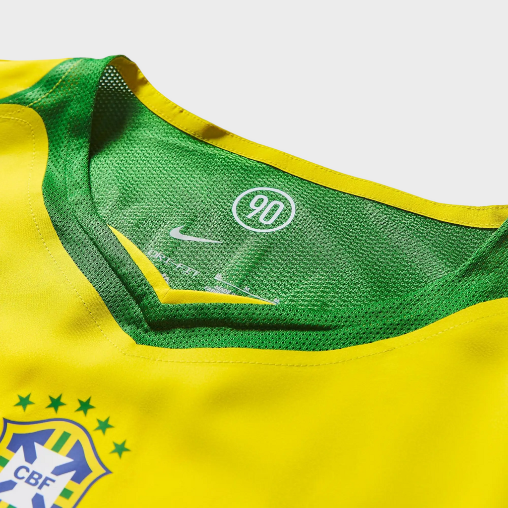 Camisa Seleção Brasileira I 2004 Reedição Total 90 - RONALDINHO 10