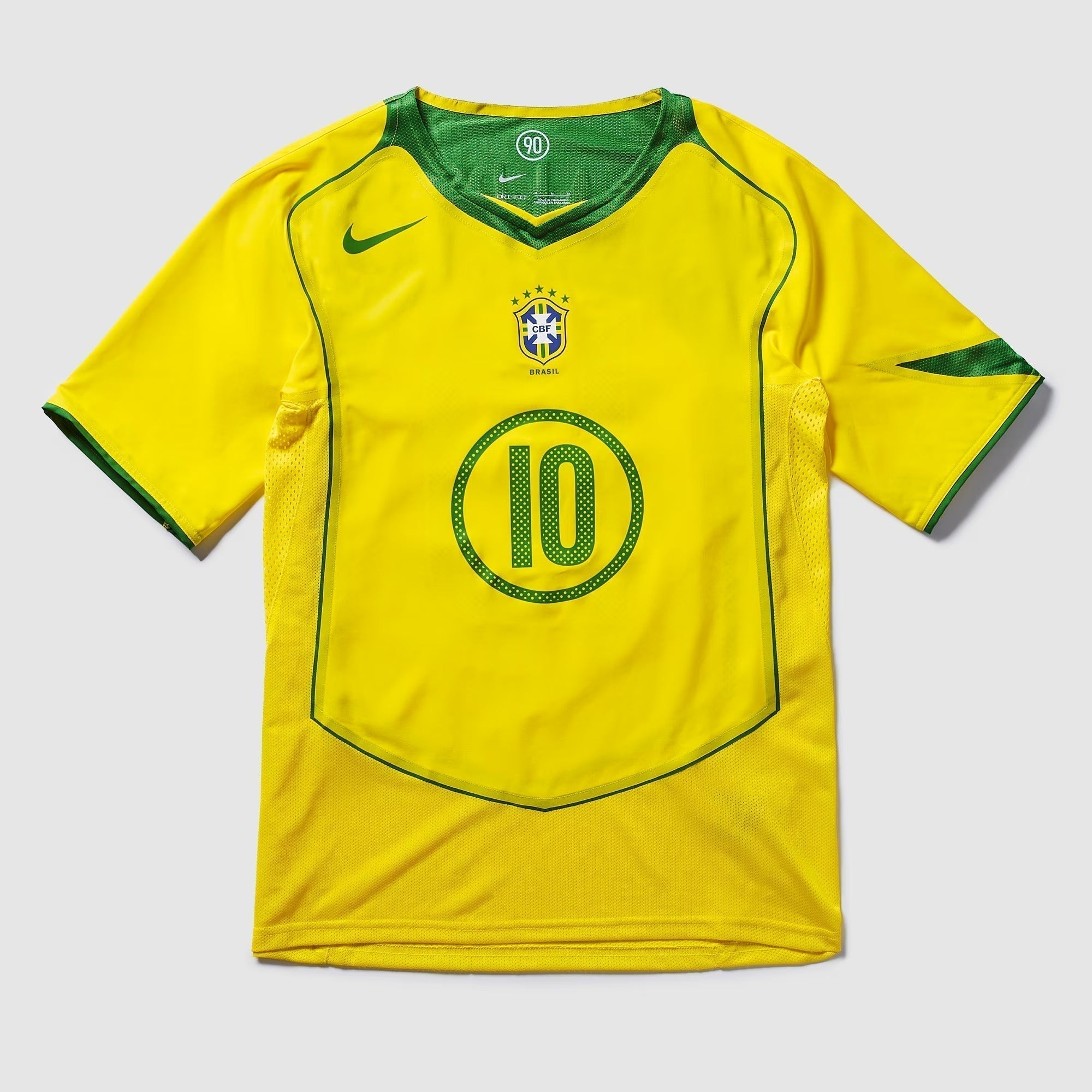 Camisa Brasil Reedição Total 90 Ronaldinho Masculina