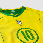 Camisa Brasil Reedição Total 90 Ronaldinho Masculina